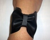 Bow Bracelet / Cuff from upcycled inner tubes