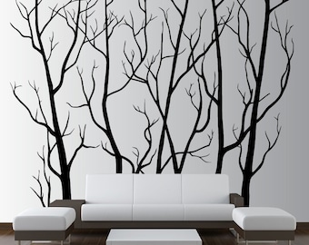 Large Wall Tree Forest Decal Nursery Birch Sticker Removable (7 feet tall) 1111