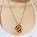 Tiger Fur Glass Tile Pendant Handmade Nature Animal Print Jewelry SALE SAVE 1.50