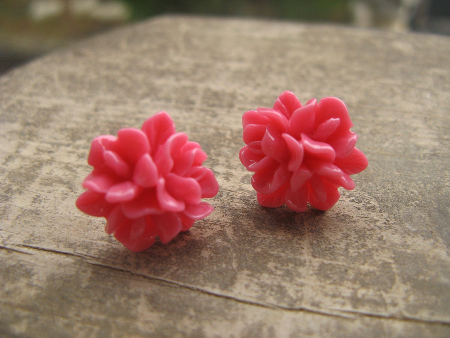 Pink earrings