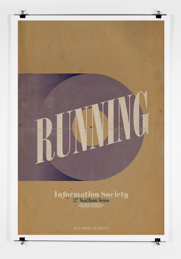 Running Poster Art Print