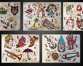 Baby Nursery ABC's Tattoo Flash Set (set of 5)