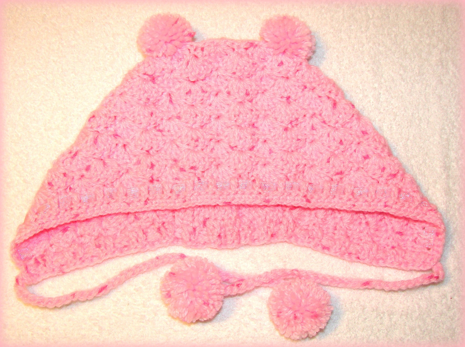 Crochet Baby Girl Layette  Perfect For Baby Shower Gift with pink tubers
