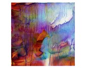 8x8" Print of Color Photograph altered with Bleach: "The Liquid Inside My Tank"