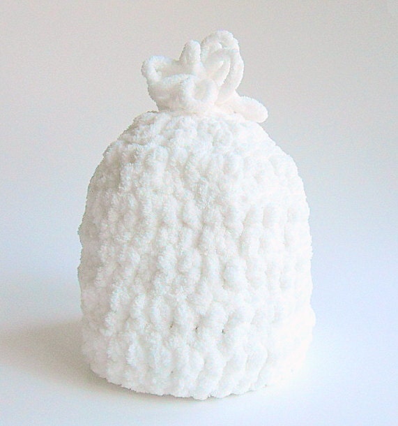 Toddler White Hat Baby Girl Winter Cap Infant Boy Beanie 1 - 2 Years Children Crochet Fleece Fall Clothing 12 - 24 Months