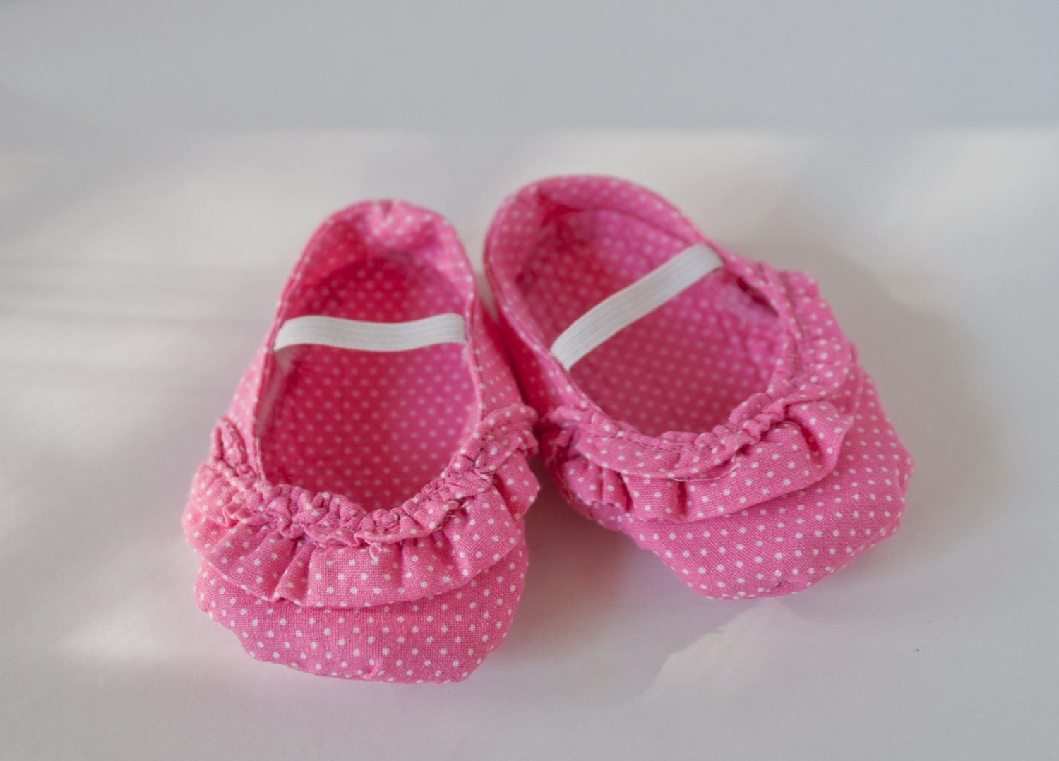 Pink Polkadot Baby Girl Shoes size 1