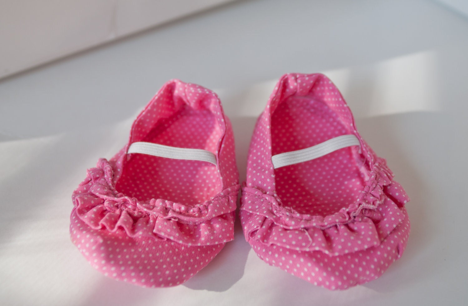 Pink Polkadot Baby Girl Shoes size 3