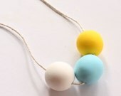 SALE - Mini Bubble Necklace Sunshine