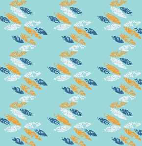 SALE--Eleanor Grosch--Imperial Pheasant--Pheasant Feather Stripe--Blue--100% cotton fabric--price is per yard