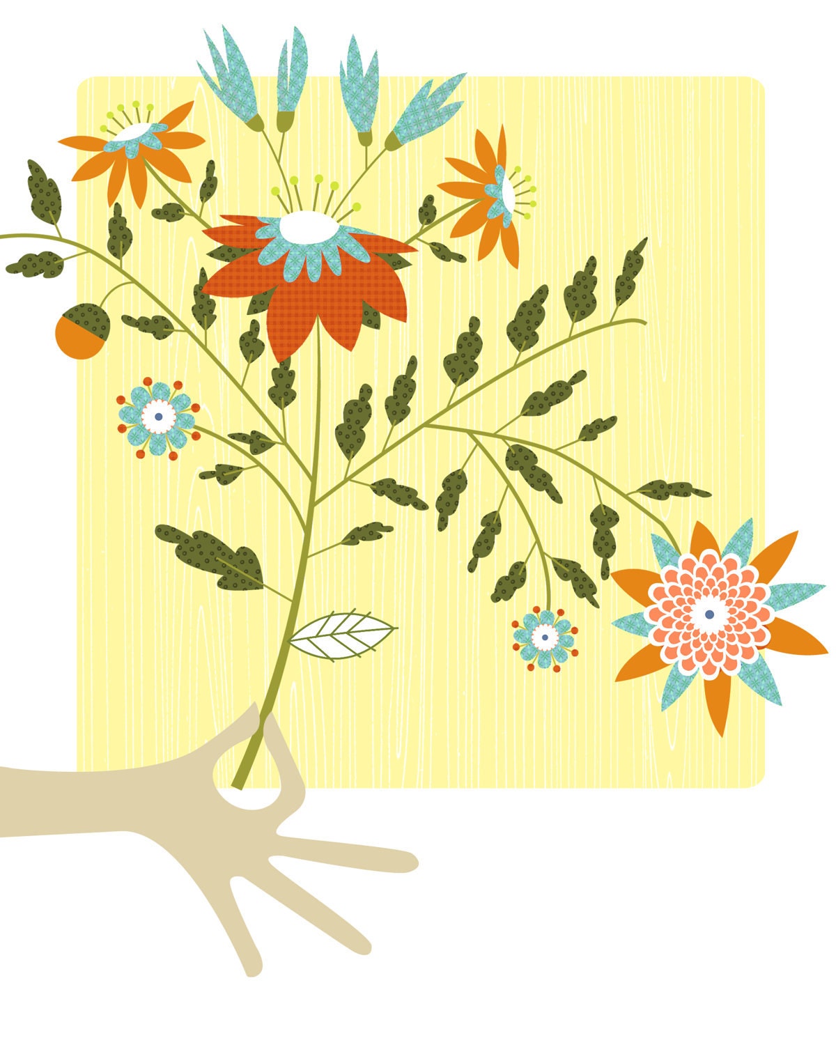 CbyC Original Illustration A Bouquet for You - Limited Edition Print