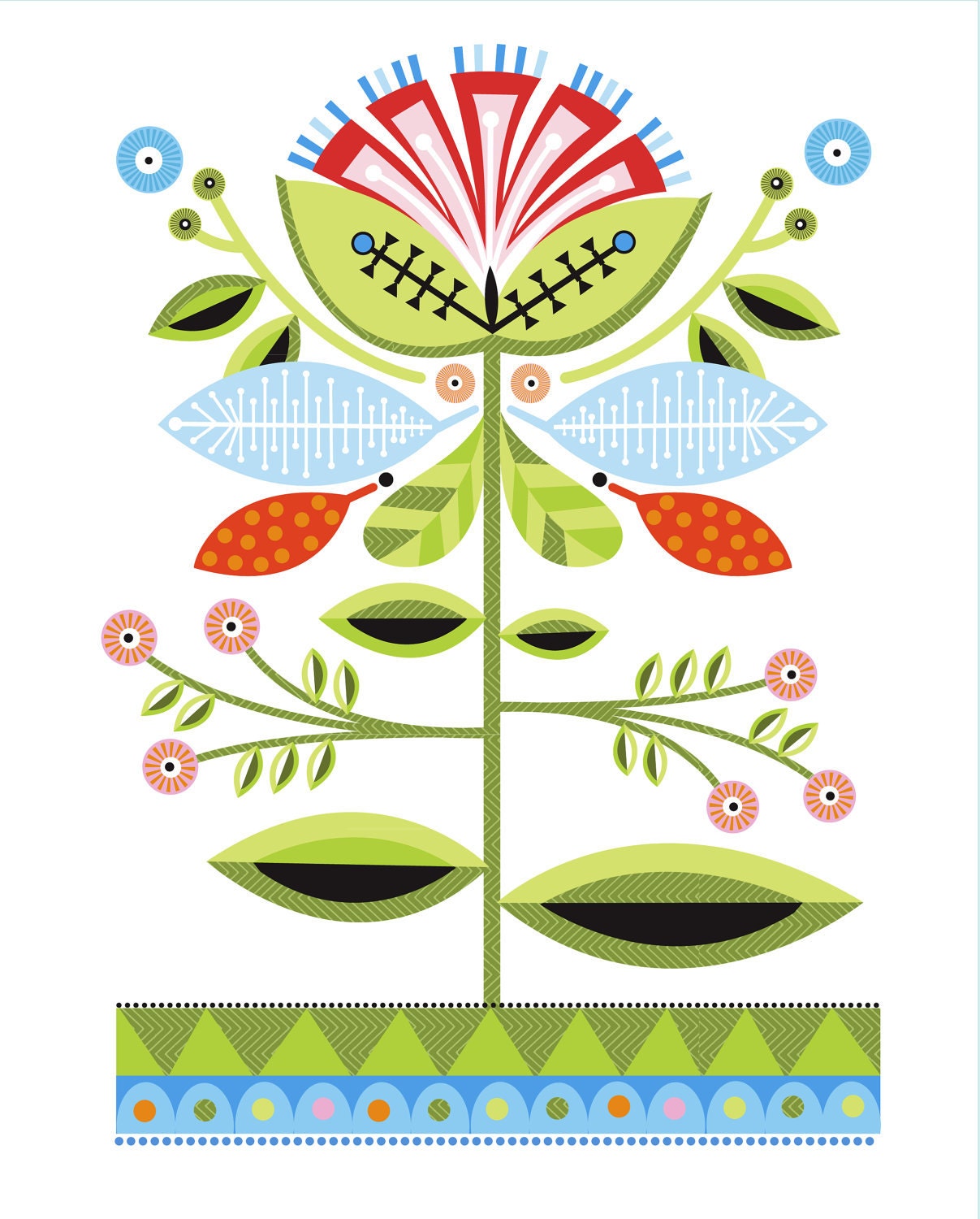CbyC Studio Original - Retro Flower - Limited Edition Print