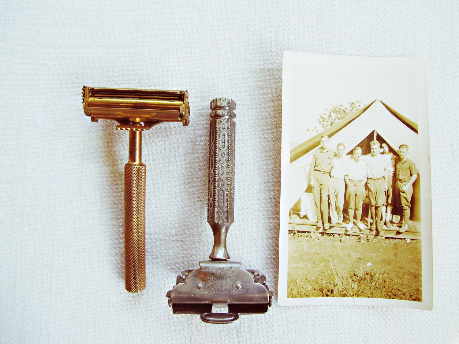 occam's razor - vintage instant collection of metal industrial, steampunk razors made in brooklyn