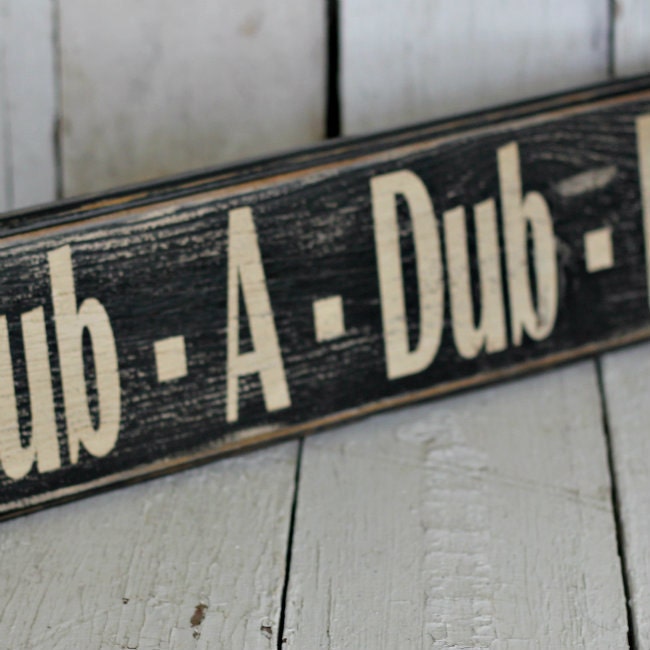 Reclaimed, painted and distressed wood sign - Bath Sign Decor, Rustic, Home Decor, Wall Art