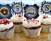 Vintage Baseball Party Customized Cupcake Package (Printable Edition)