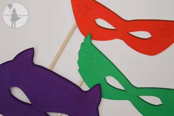 Superhero Party Photo booth Prop Package: (Printable Edition)