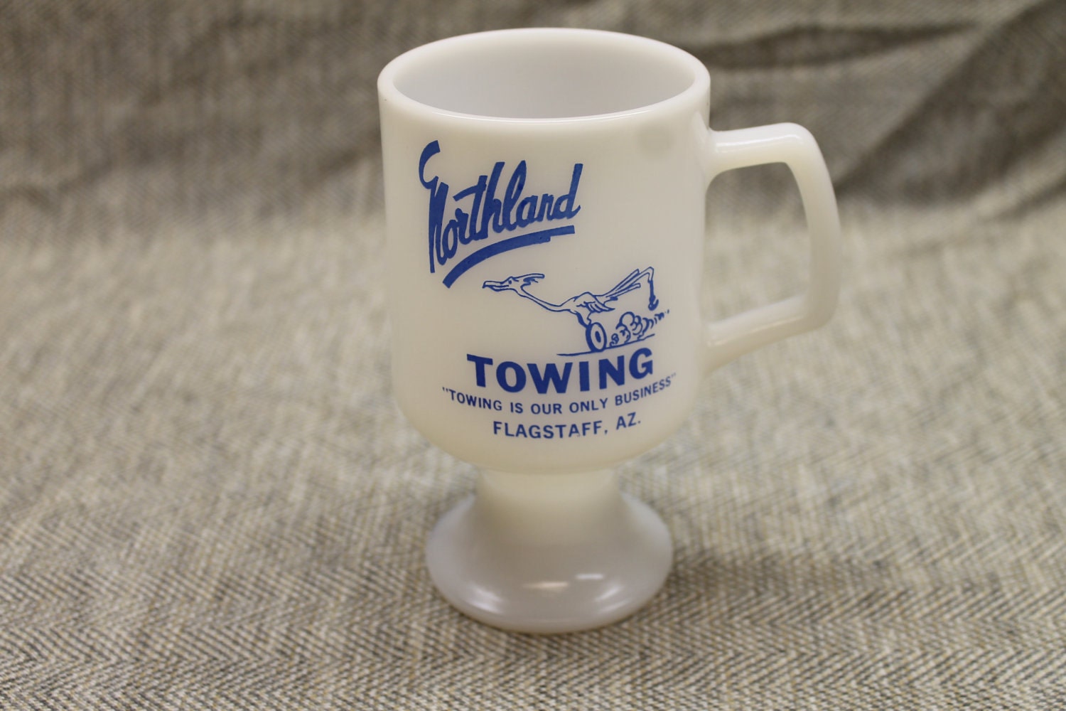 Mug Promotional Northland Towing Vintage Milk Glass
