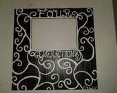 Four Generations - Custom Handpainted 5X7 Photo Frame.