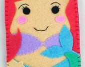 Princess collection Handmade The Little Mermaid disney land iphone, iphone 4S felt cell phone case (FREE SHIPPING)