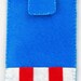 Hero collection Handmade Captain America iphone, iphone 4S felt cell phone case (FREE SHIPPING)
