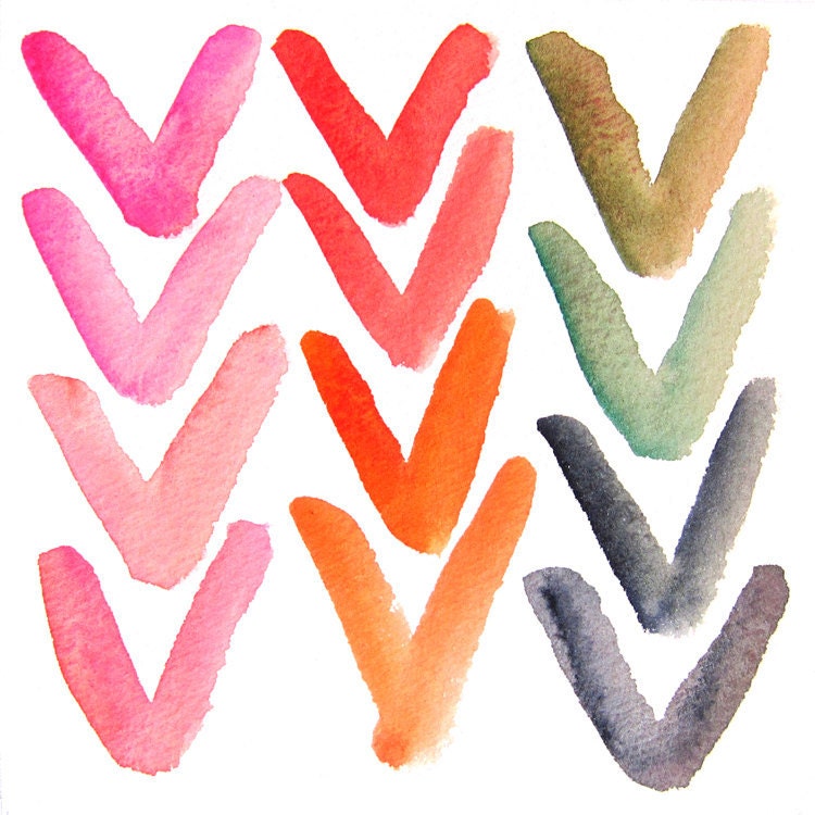 Big V Color Study Print