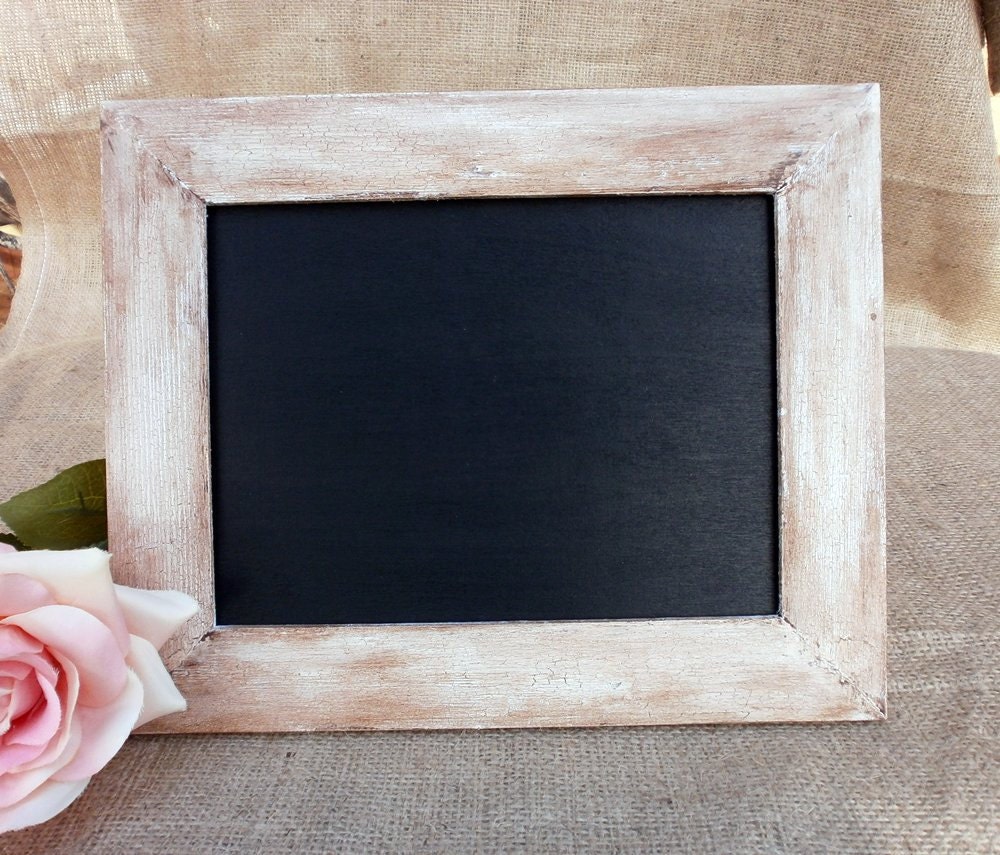 Rustic Wood Frame Chalkboard - set of 3 Wedding Table Buffet Decoration Message Board