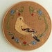 Bird picture, wall art,  embroidered, folk style
