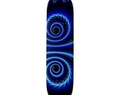 Fractal Skateboard - 124 Blue Owl Art Deck