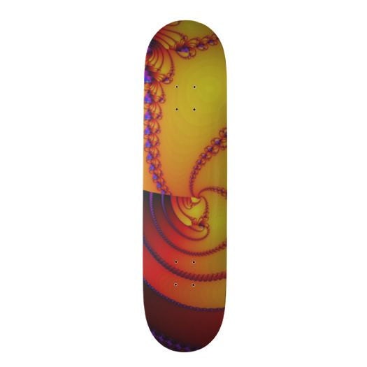 Fractal Skateboard - 164 Abstract Sunset Art Deck