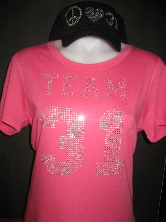Thirty One Bling  - only shirt is for sale.  Hat not included