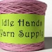 Recycled or Upcycled Cotton Yarn Pink - 200 Yard Ball