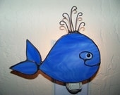 Blue Whale Night Light