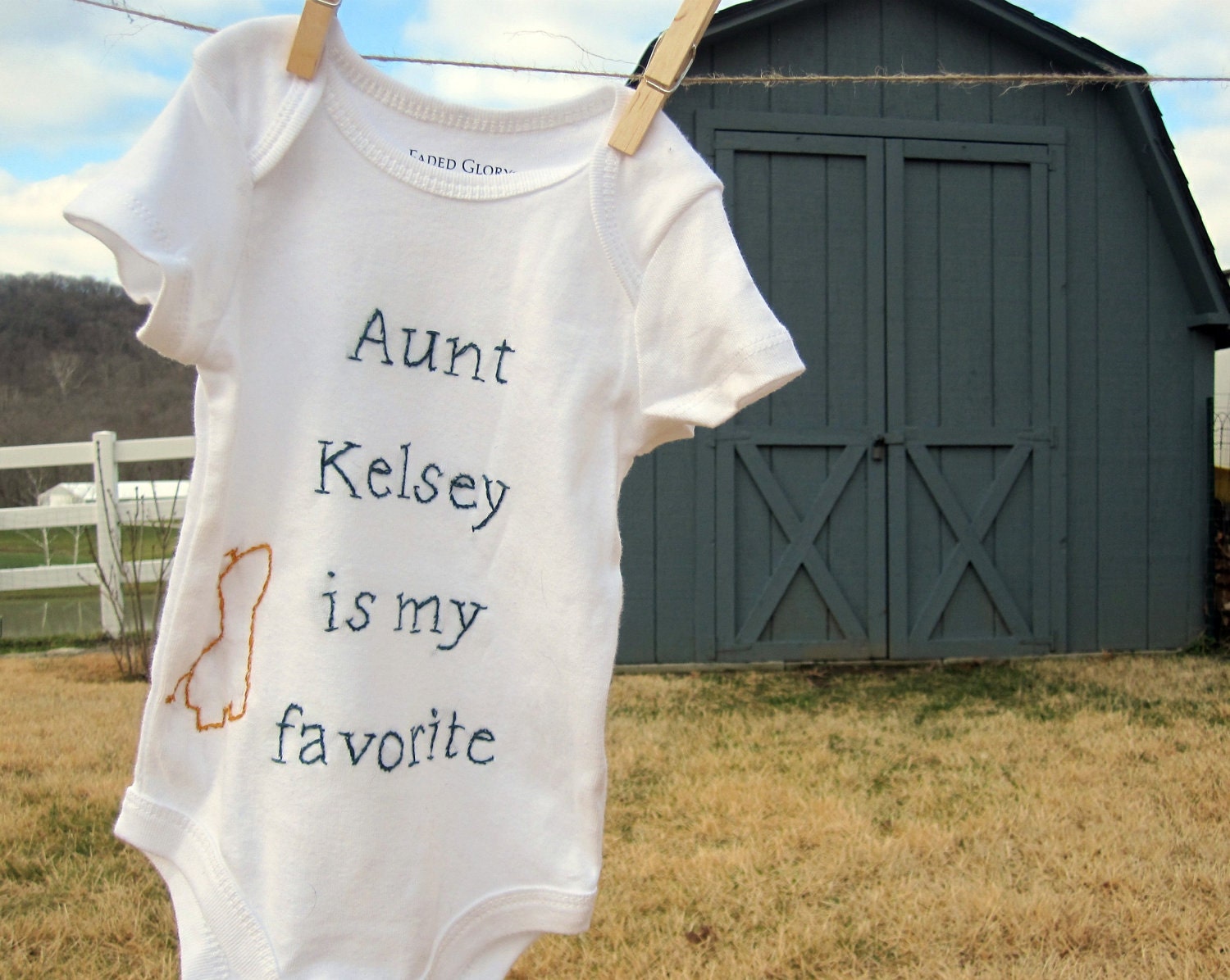 Favorite Embroidered Onesie