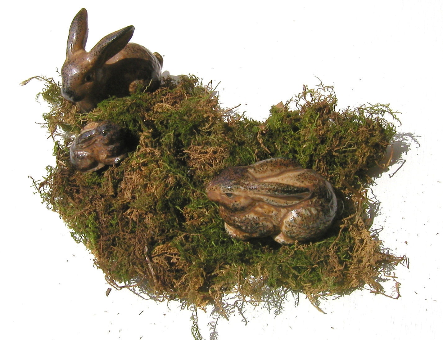 Family of Bunnies, three bunnies - MarysVintageLoved