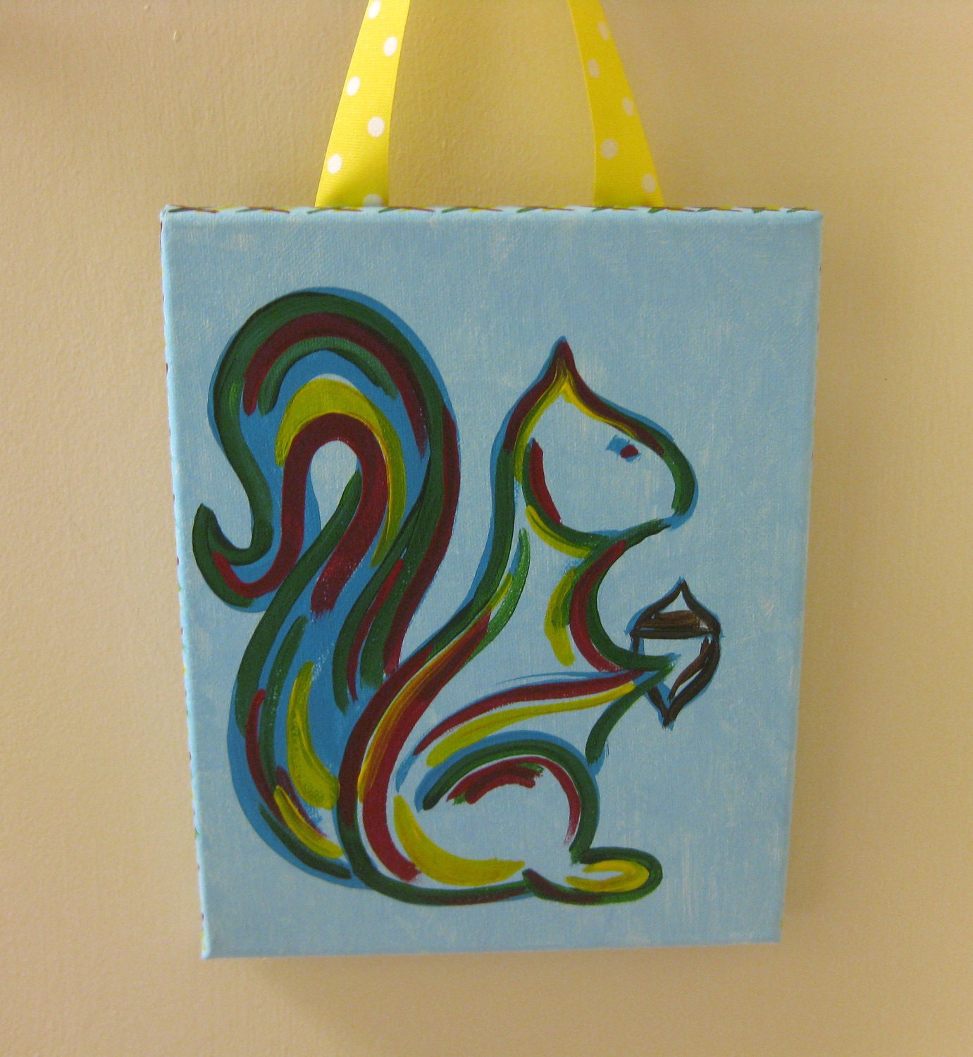 Adorable Squirrel Painting