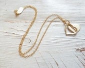 SALE - Two Hearts Necklace