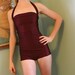 Vintage Inspired Merlot One Piece Swimsuit