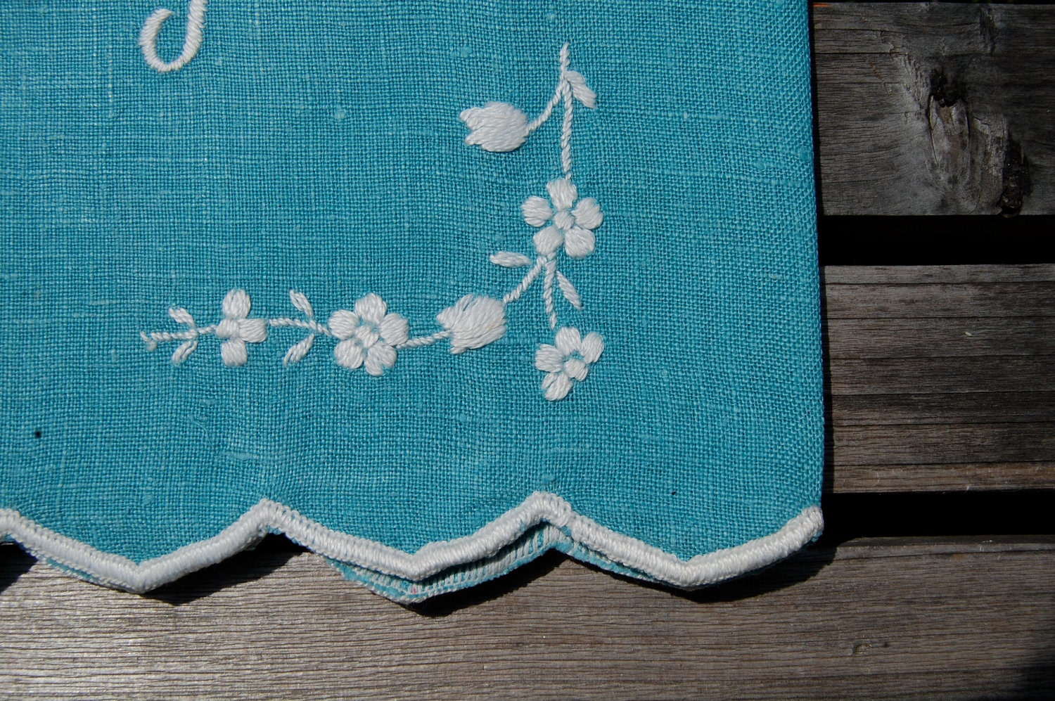 VIntage Mr. and Mrs. Linen  Embroidered Hand Towels