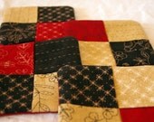 Fabric Coasters - Molly's Library (Set of 4)