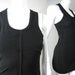 Vintage 90s Jean Paul GAULTIER FEMME TANK Black Netting Exposed Seams Scoop Neck Racer Back Blouse Top Designer Italy France Jpg