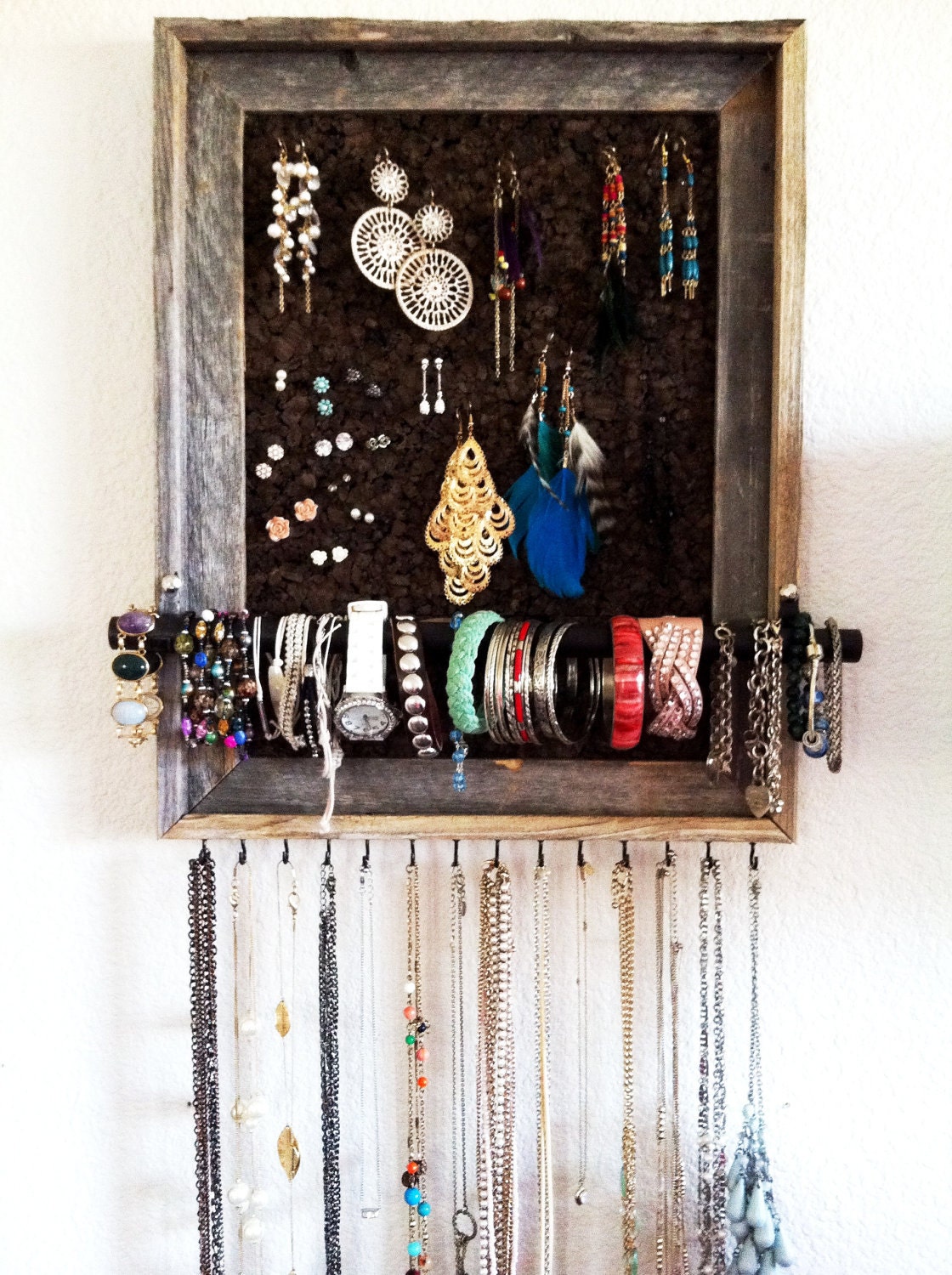 12x16 Custom Barn Wood Jewelry Organizer