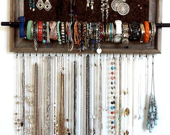 10x20 Custom Barn Wood Frame Jewelry Wall Display