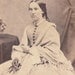 CDV Civil War Lady Day Dress Shawl of Boston MA