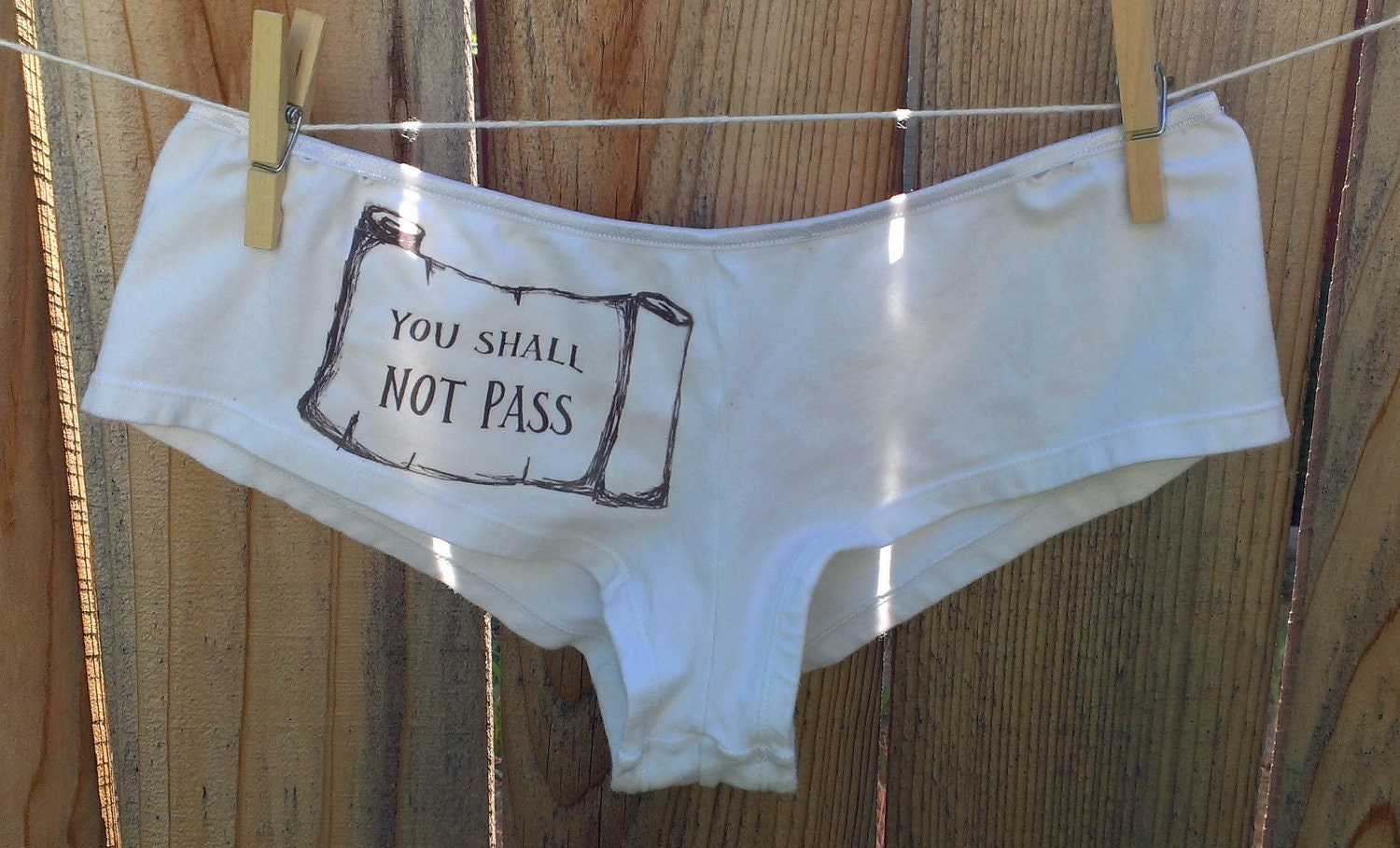 You Shall Not Pass women's geek panties