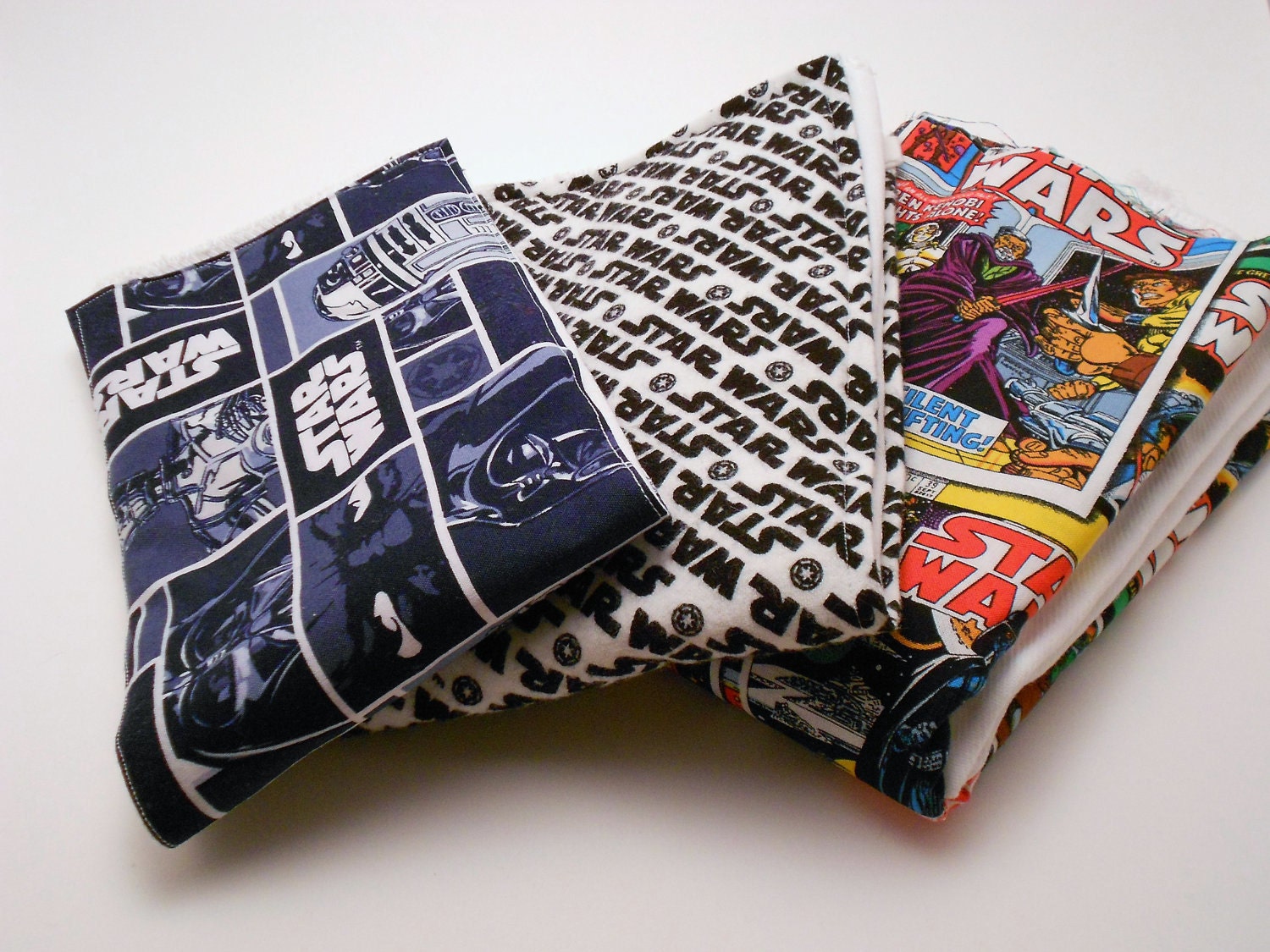 Star Wars Baby Burp Cloths - Set of Three