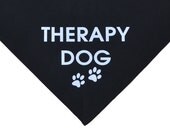 Therapy Dog black dog bandana