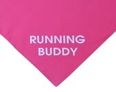 Running Buddy pink dog bandana