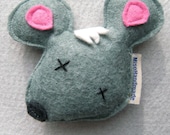 Catnip Dead Mouse - Handmade Wool Felt Toy