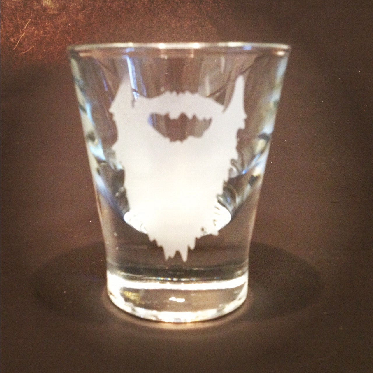 Tiny Epic Glorious Legendary Beard Custom Etched Shot Glass