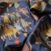 Navajo Folk 100% Printed Silk Scarf with People Pattern