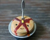 Handmade Pancake Polymer Clay Magnet